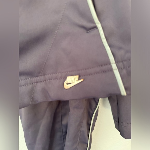 Vintage 1993 Nike Purple Track Suit.  Jacket/Hoodie Size 8-10 & Size 4-6 Capri - Picture 5 of 16